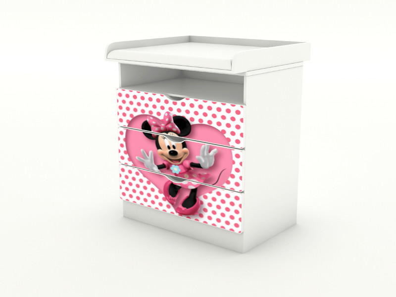 Becks komoda s odnímateľným prebaľovacím pultom Minnie3